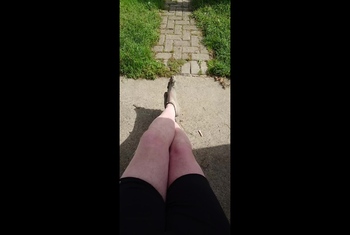Strandspaziergang mit d*****gen Füßen