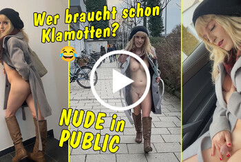TV_Helena_Kimberly: Wer braucht schon Klamotten...? Geile Public Nudity Nummer in der City!