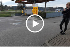AO-FICK an der Autobahn  XXL SPERMA Ladung statt Kaffeepause