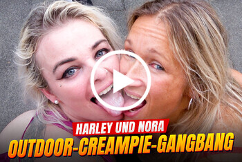 Andy-Star: Nora und Harley - Outdoor Gangbang mit Creampies und Spermaküssen