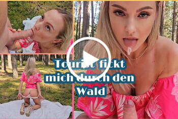VickyFox: Tourist Spanner fickte mich im Wald zum Höhepunkt.Creampie