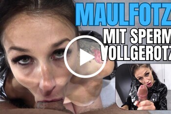 MeliDeluxe: Du wirst die Maulfotze mit Sperma vollrotzen - Drecksau spritzt direkt rein!