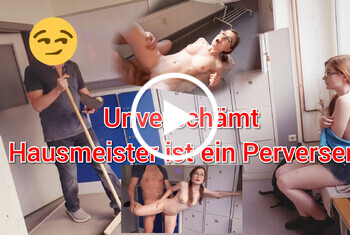 TinyEmily: PERVERSER Hausmeister!! Ficken ohne Gummi AO