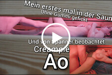 Mein ERSTES MAL in der SAUNA!!! Ohne Gummi, AO-Creampie