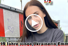 GERMAN SCOUT - 19 Jahre junge Ukrainerin Emma beim Casting in Berlin AO gefickt Teil 1