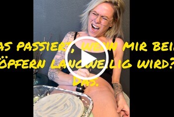 MiaHase: Was passiert, wenn mir beim Töpfern langweilig wird... Das.