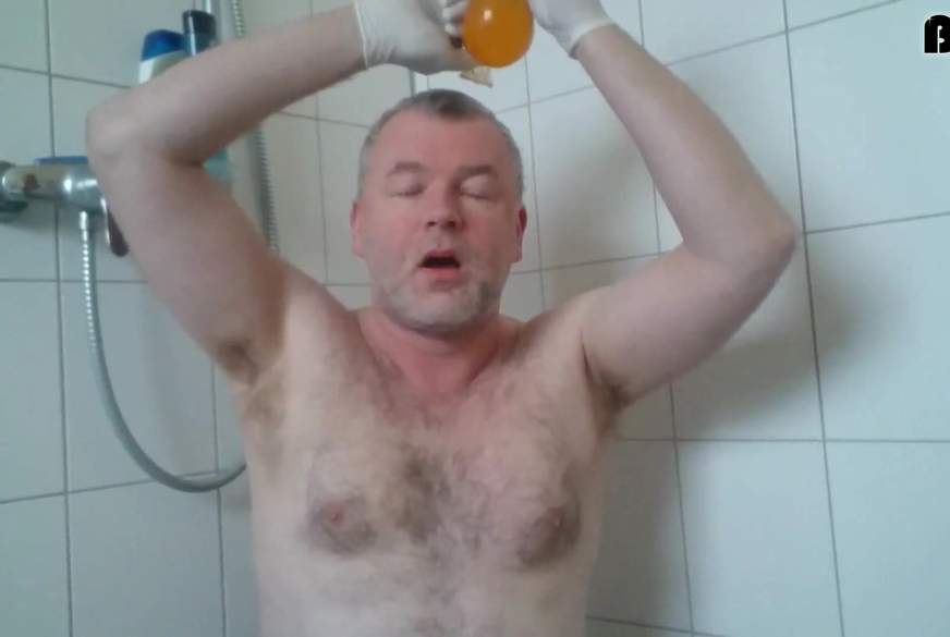 Die Kondom P***e Dusche von Nylonj***e pic2