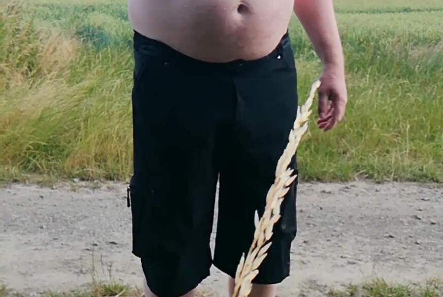 Nylonj***e: Kleiner Spaziergang in der weißen Unterhose