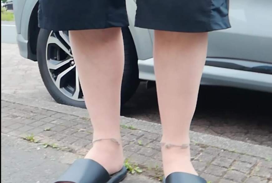 Nylonj***e: Carmen Nylonj***e Rundgang in Braunschweiger Weststadt