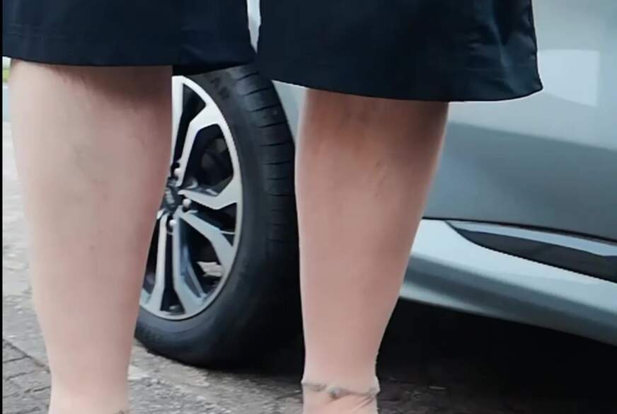 Nylonj***e: Carmen Nylonj***e Rundgang in Braunschweiger Weststadt