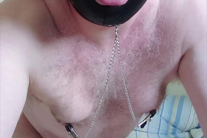 Spaß mit P******a Plug in Jocks***p und Maske von Nylonj***e pic2