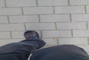 Meine besonderen Schuhe beim Einkaufen