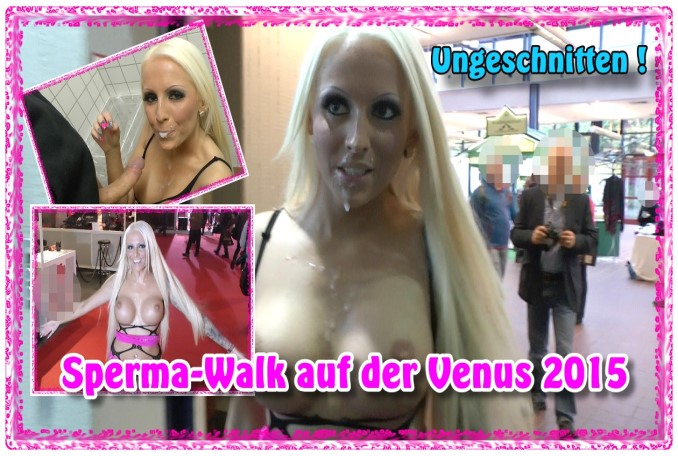 Sperma-Walk auf der Venus 2015 Der absolute Wahnsinn und mein erster Sperma-Walk vor 100ten Menschen! Direkt nachdem ich mir ins Gesicht habe wichsen lassen bin ich mit dem frischen Sperma über die Venus gegangen und habe sogar die Besucher angesprochen und gefragt ob sie wissen was ich da im Gesicht habe!