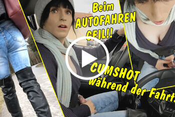 Beim Autofahren so geil, dass ich wichsen muss! Cumshot während der Fahrt!! Beim Autofahren so geil, dass ich wichsen muss! Cumshot während der Fahrt!!