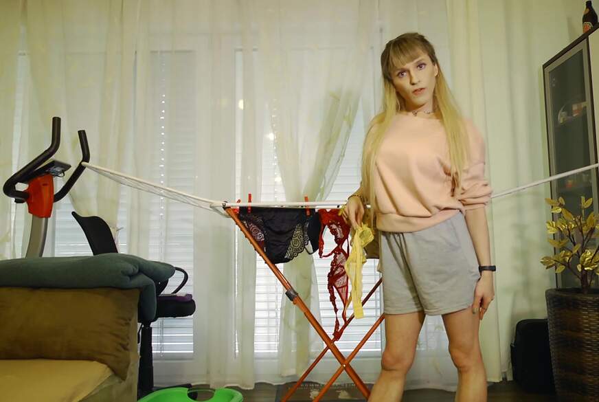 TV_Helena_Kimberly: W************g beim Wäsche machen! Wenn du brav bist, zeig ich dir meine heißen Dessous!
