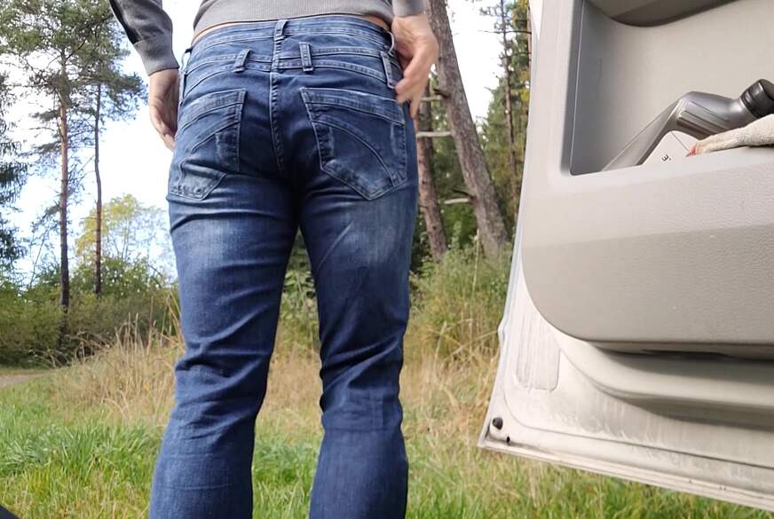 SexySuesse: Sexy Jeanspo, P**si am Straßenrand, wurde ich gesehen?