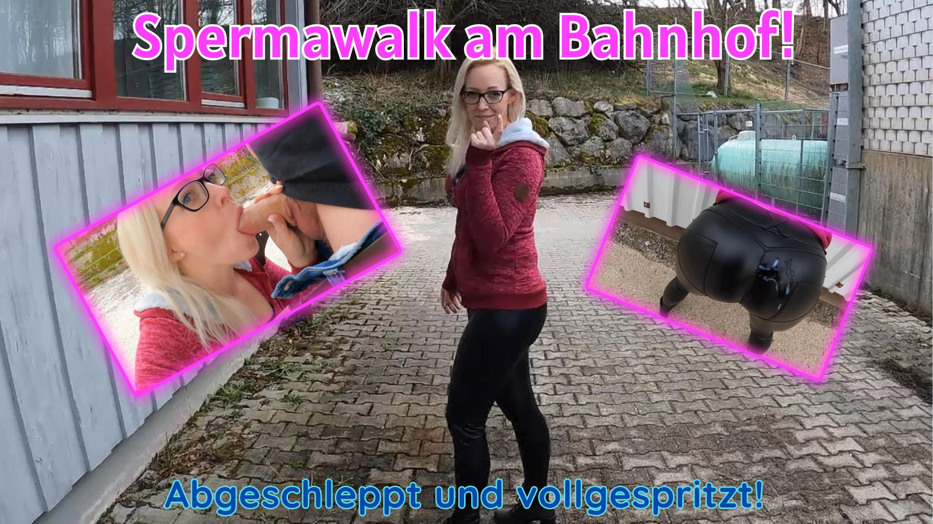 Spermawalk am Bahnhof! Abgeschleppt und vollgespritzt! Da hat mich ein Fan wohl am Bahnhof erkannt und wollte ein paar Privataufnahmen machen! Naja, er kann eine Kamera halten… Das sind doch gute Vorraussetzungen um mal zu testen ob er sie ruhig halten kann bei einem geilen BlowJob. Ewig auf den Zug zu warten ist auch nicht meins, also warum nicht was geiles anstellen. Schnell um die Ecke für einen geilen Bj und dann spritz er mir seine Ficksahne auf meinen Wetlookarsch! Mist, Jetzt konnte ich nicht testen ob er die Cam auch beim ficken halten kann! Wie ist deine Kameraführung ?



#Spermawalk #Public #Blasen