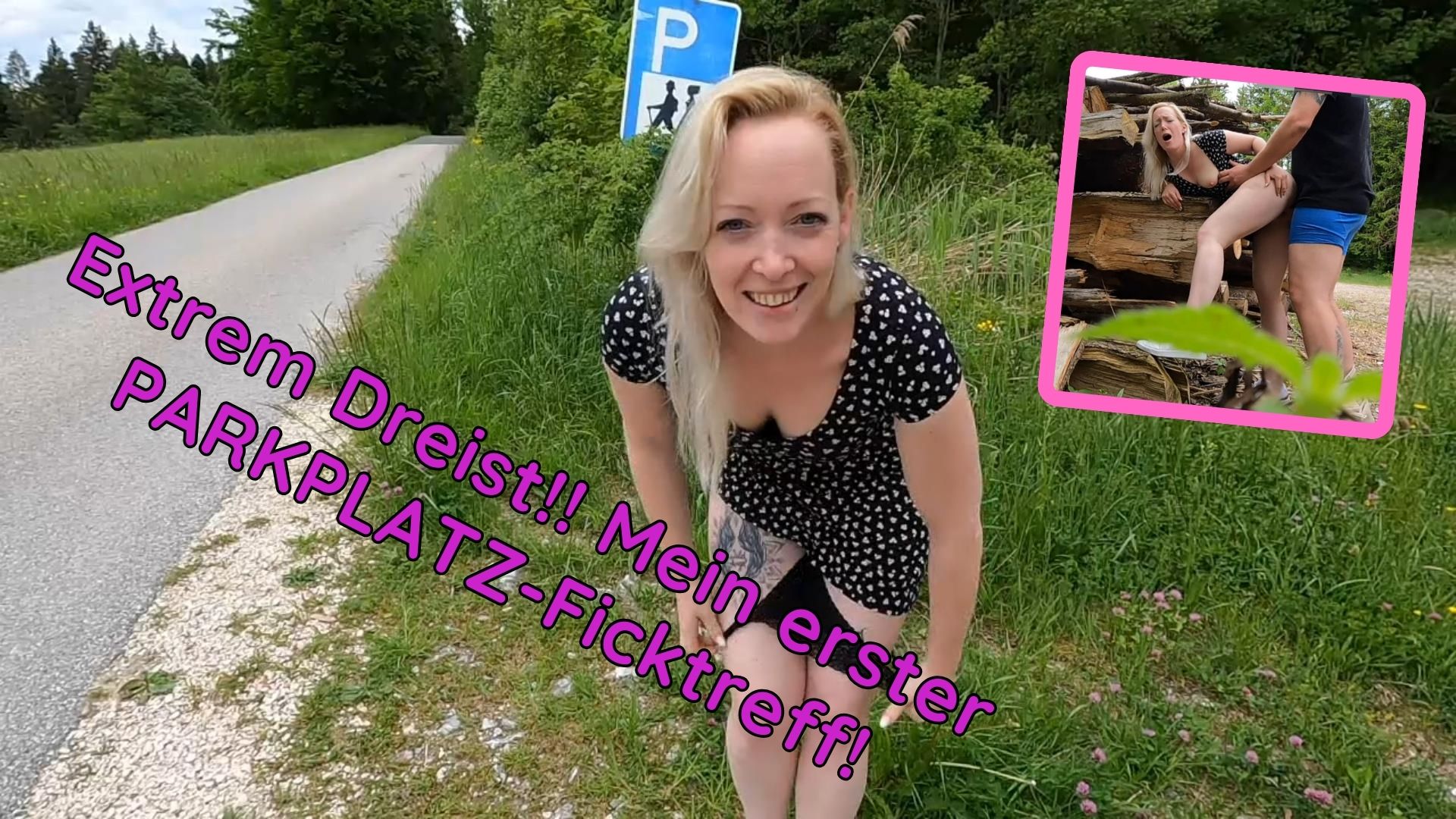 Extrem dreist!! Mein erster PARKPLATZ-Ficktreff! Du weist ja, dass ich es liebe im freien zu ficken. Der Kick das ich jederzeit erwischt werden kann, macht mich so geil. Und da kam mir die Einladung meines Users, mich in den Bergen auf einem Wanderparkplatz zu treffen gerade recht. Ich war so nervös weil gerade bei mir hier im Chiemgau gerade bei schönem Wetter, die Wanderparkplätze ja schon sehr gut besucht sind. Die Chance erwischt zu werden war also hoch aber das hat mich ehrlich gesagt nur noch geiler gemacht. Also ohne großes Gerede Hose runter und los! Ob wir wohl erwischt wurden?


#Public #outdoor #cumshot