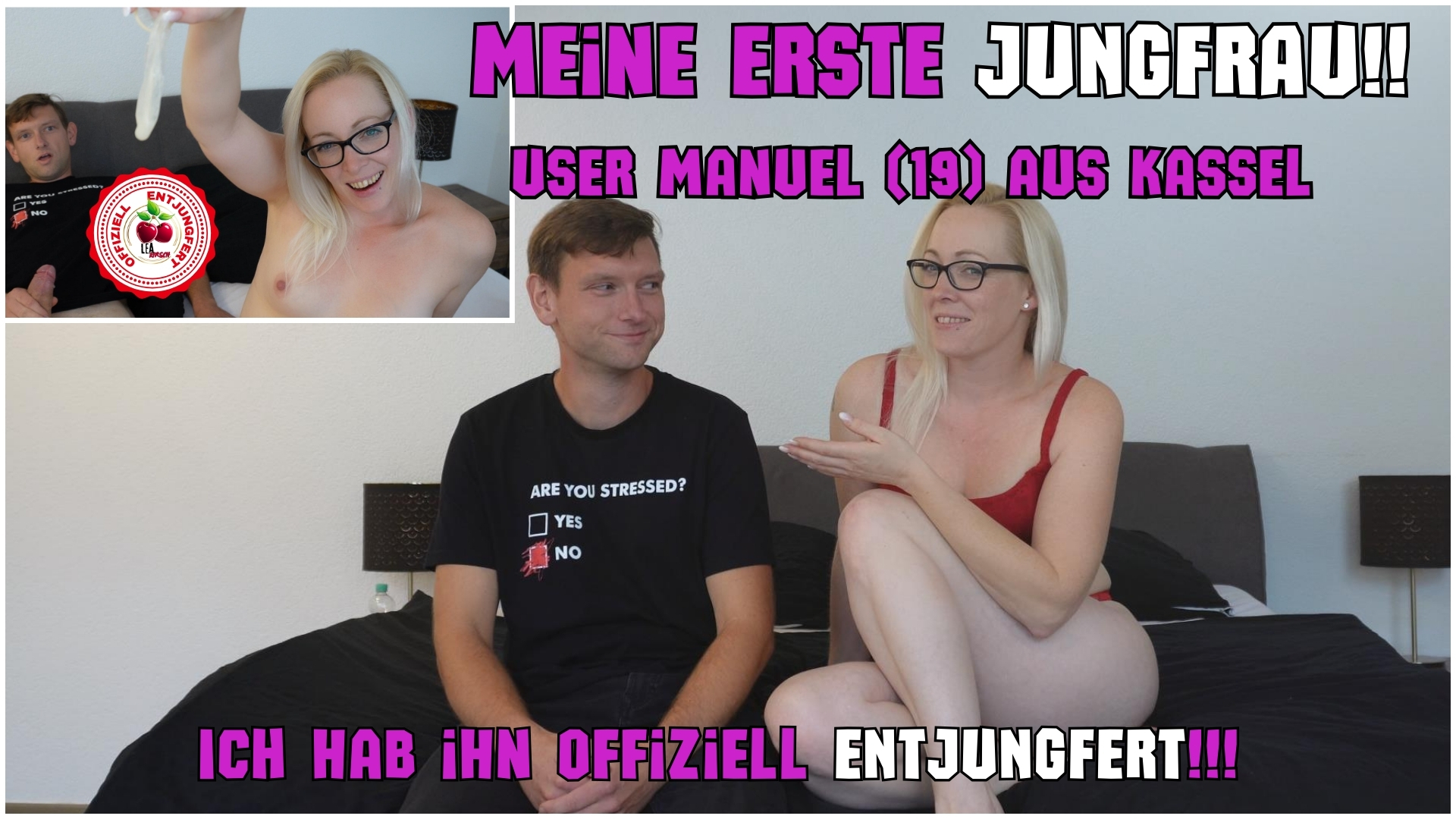 Pure Aufregen für ihn aber auch für mich! Sein erstes Mal SEX und dann live mit mir! Aber mal ehrlich das schon eine große Ehre für mich, denn er hat sich mir anvertraut! Es hat schon ein wenig gedauert bis er sich durchgerungen hatte, aber nach einer Weile hat er sich dann doch getraut sich mit mir zu treffen. Die anfängliche Nervosität war ganz schnell verschwunden. Als ich seinen SCHWANZ in den Mund genommen hab, war wohl alles wie weggeblasen…. Ein geiler TITTENFICK sollte schon beim ersten mal mit dabei sein, oder? Aber ganz vorsichtig, sonst hätte er gleich abgespritzt. Nicht das er zu früh kommt… Also Gummi drüber und ihn geil ANREITEN! Das hat ihm wohl den Rest seiner Schüchternheit genommen. Den geilen Arsch schön im Doggy ficken war wohl für seinen Schwanz zu viel…. OFFIZIELL ENTJUNGFERT. Wie war dein erstes mal?   #Sperma #blasen #Schwanz