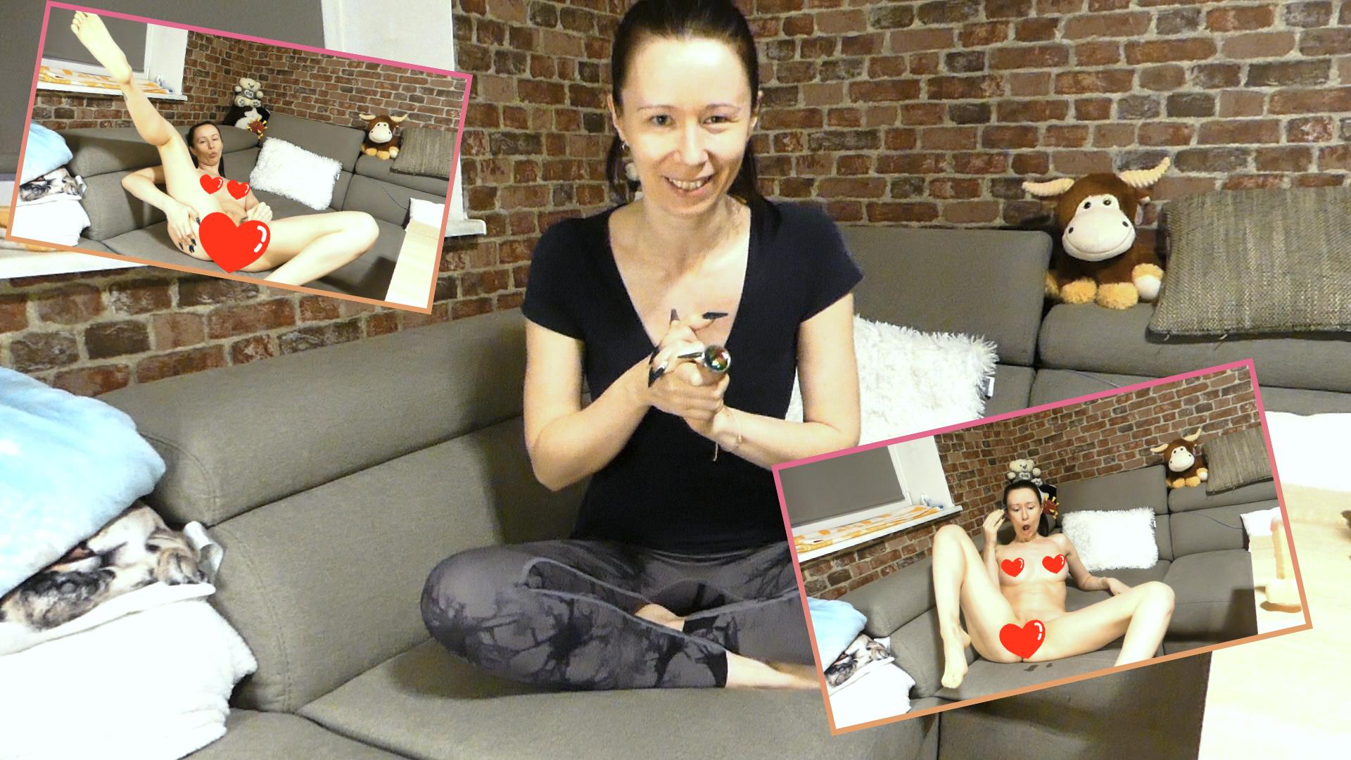 Ich wollte neulich mal ausprobieren, wie eng meine Pussy eigentlich wirklich ist, wenn ich zusätzlich noch einen Analplug drin habe! 
Ich habe mir also meine liebsten Spielzeuge bereitgelegt und den Plug eingesteckt. Ich habe sofort den leichten Druck in meinem Arsch, aber auch in meiner Muschi gefühlt! 
Ich wollte nicht lange warten und habe direkt mit dem kleinsten Dildo angefangen und nach jedem Orgasmus den nächstgrößeren ausprobiert 
Und es wurde wirklich jedes mal intensiver und dank des Plugs hat es sich angefühlt, als wäre es ein richtig dicker Schwanz, der mit jedem Höhepunkt noch dicker und fester wird!
Schreib mir doch, hättest du mich auch viermal zum Orgasmus gebracht? Oder wärst du schon beim ersten mal mit mir gekommen!