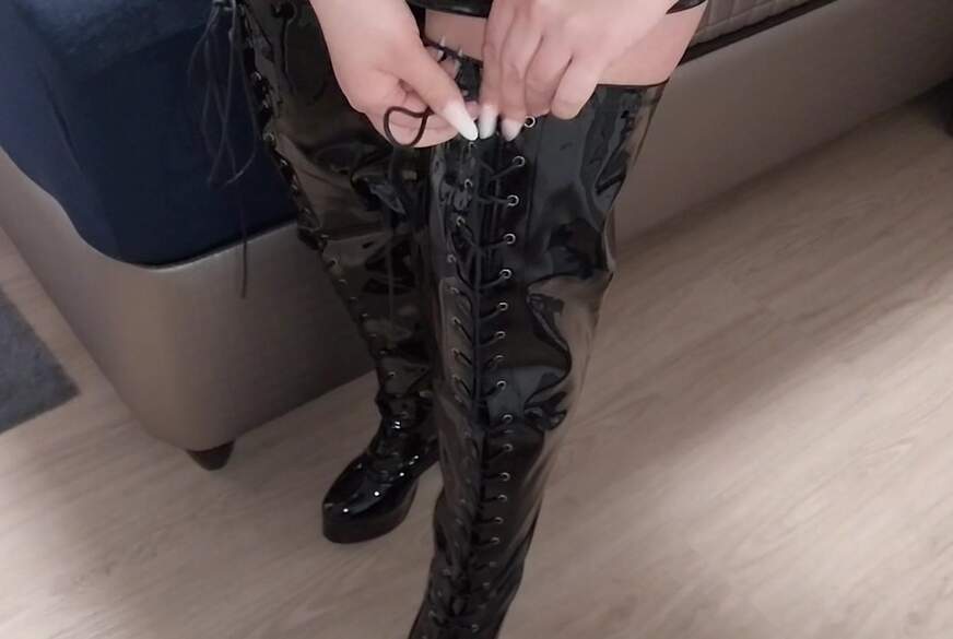 Meine neuen Lack Overknees von LadyDomisa pic3