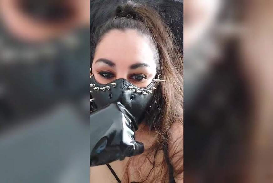 LadyDomisa: Leder Stachelmaske Dirtytalk
