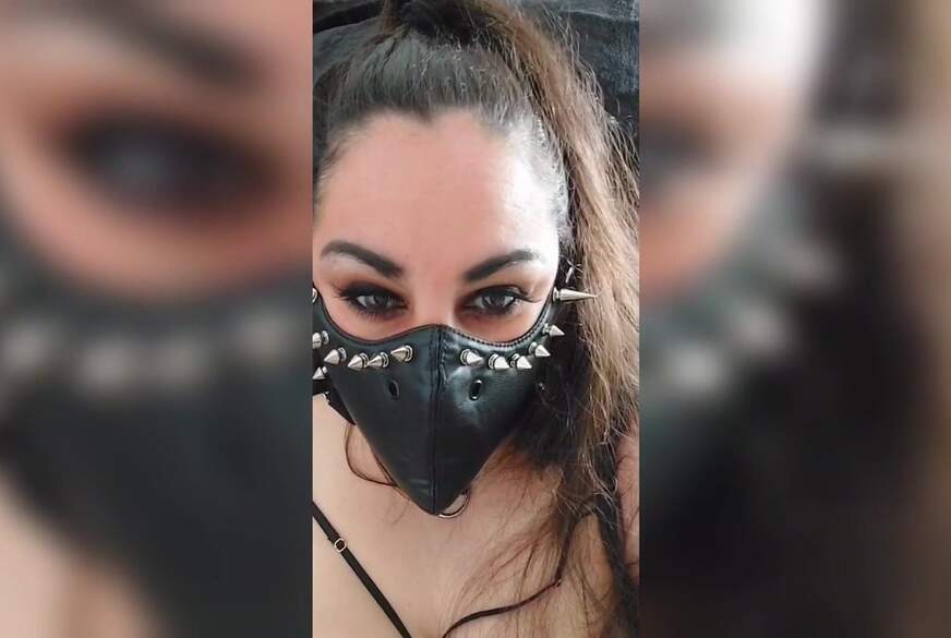 LadyDomisa: Leder Stachelmaske Dirtytalk