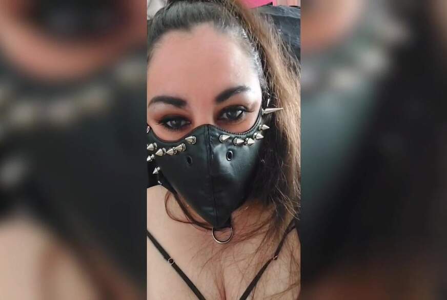 LadyDomisa: Leder Stachelmaske Dirtytalk