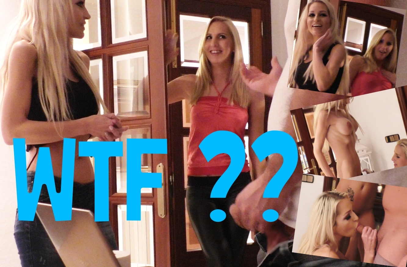 W.T.F. Was haben wir da nur gemacht ?? Ich war dieses Woe mit meiner Freundin zusammen und wir wollten in die Stadt etwas bummeln gehen da bemerkten wir etwas total merkwürdiges und komische Geräusche aus dem Wohnzimmer ..Wir schlichen uns heran und lauschten ersteinmal noch ein bisschen um sicher zu gehen und beobachteten einen bis dato unbekannten Mann durch die Glastür zum Wohnzimmer . Wir waren total von den Socken und wußten erst einmal gar nicht was hier abgeht und ehrlich gesagt auch nicht ob wir die Polizei rufen sollten..Langsam realisierten wir aber um was für eine Situation es sich hier handelt : Unser Laptop war aufgeklappt und es liefen Pornos ! Von Uns ! Und eine Klorolle stand rechts neben dem Latop schon griffbereit . Mittlerweile erkannten wir auch den unbekannten Mann , es war der Stiefvater ihrer Schwester und wir hatten ihn nicht erkannt!! Na der soll was erleben - Wir kamen nun zur Tür rein und taten so als würde wir ihn auf frischer Tat erwischen *g er war natürlich total peinlich berührt und 