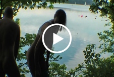 An TEICH ein OUTDOOR BLOWJOB vom GIRLIE !! Reife Frauen Europäisch Frau-Mann Strand Natur Blowjob Outdoor 