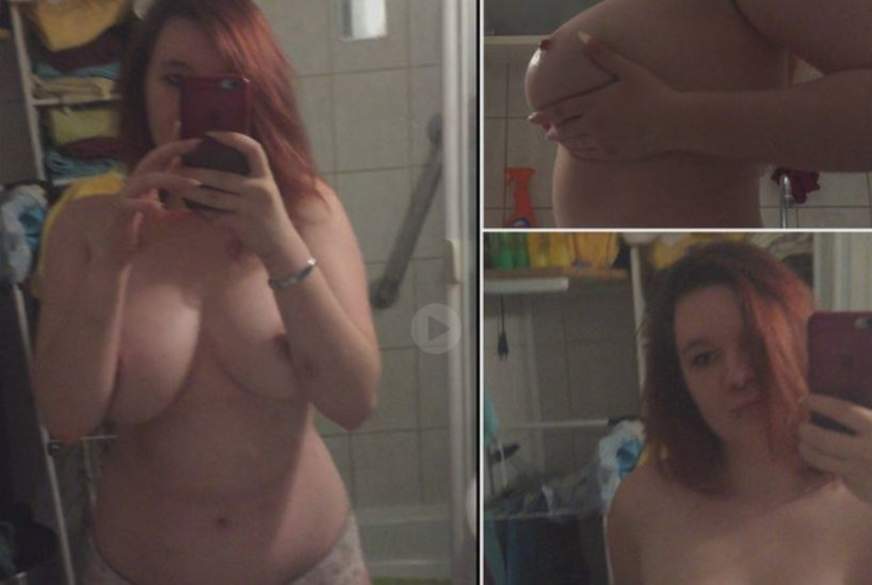 Ich creme meine Riesen-Titten ein. Schau mir dabei zu ;) von Betty-Snakebite