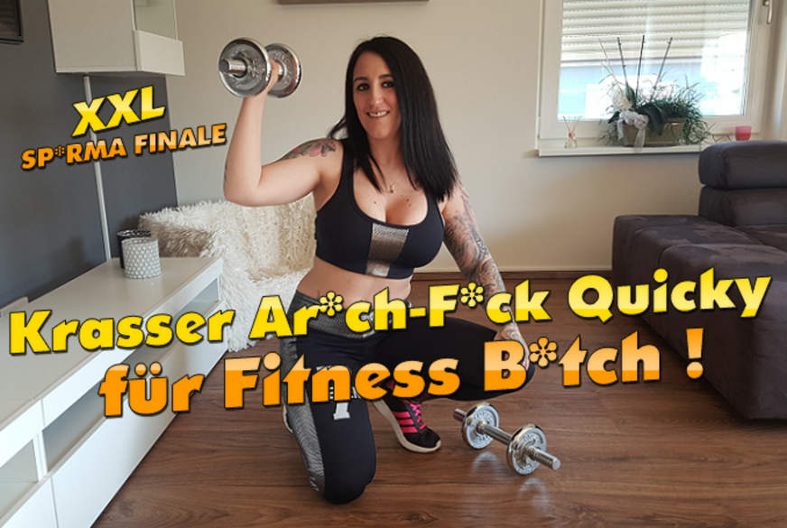 Krasser A***h F**k Quicky für Fitness-b***h ! XXL S****a Finale !!! von QueenParis