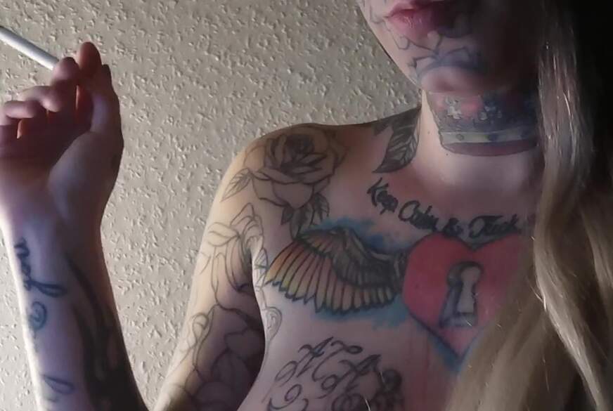 rauchen von FaceTattooGirl pic3