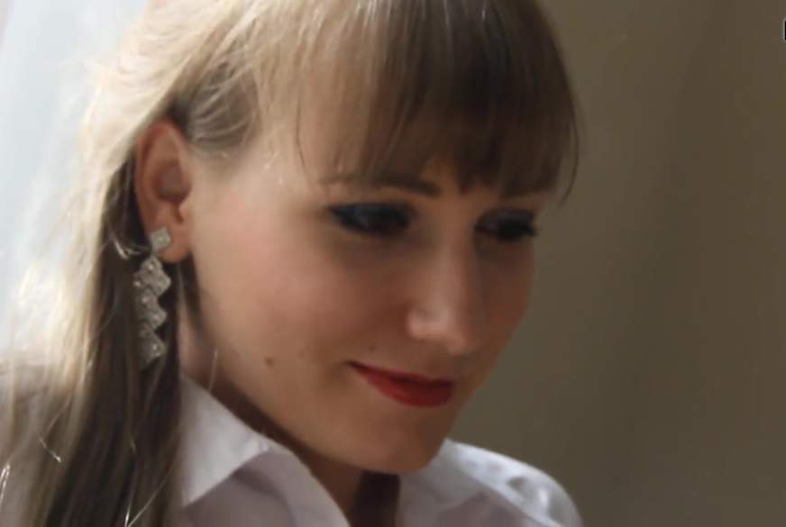 Footjob in tan Pantyhose and Leather von DesertAngel