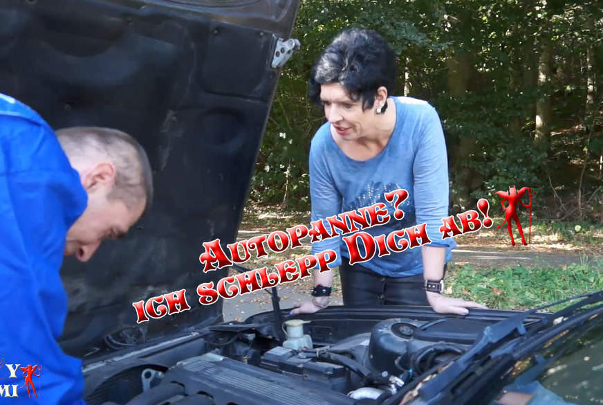 Sexy-Noemi: Autopanne? Ich schlepp Dich ab!