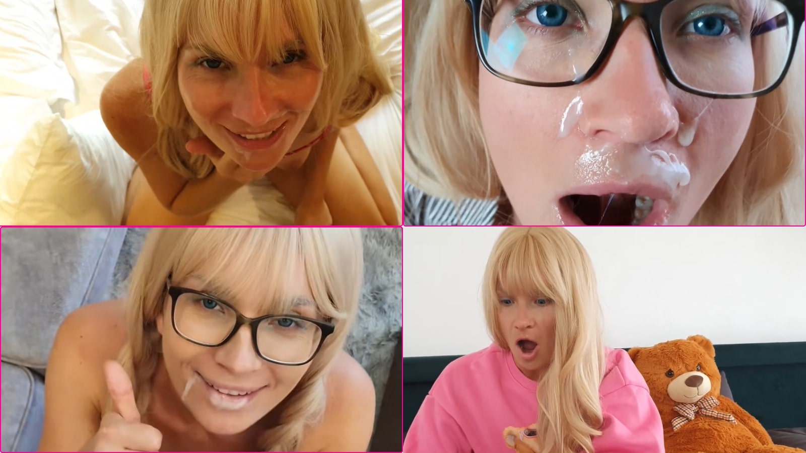 Du stehst sooo richtig darauf, wenn ich dir deinen geilen und großen Schwanz blase und du mir deine ganze Ladung sooo richtig geil ins Gesicht wichst und mit deiner Wichse vollgekleistert ist? Dann ist das genau dein Video! Hier siehst du meine absolut besten Blowjobs und geilsten Cumshots in einem einzigen Video! Ist das nicht geil? Ich lutsche und ich wichse was das Zeug hält! Ich mache alles für dich! Hauptsache du wichst mir deine geile Ficksahne in meinen Mund und in mein Gesicht und lässt mich ordentlich schlucken! Ich stehe einfach auf viel Wichse ;) Möchtest du denn der nächste sein? ;)