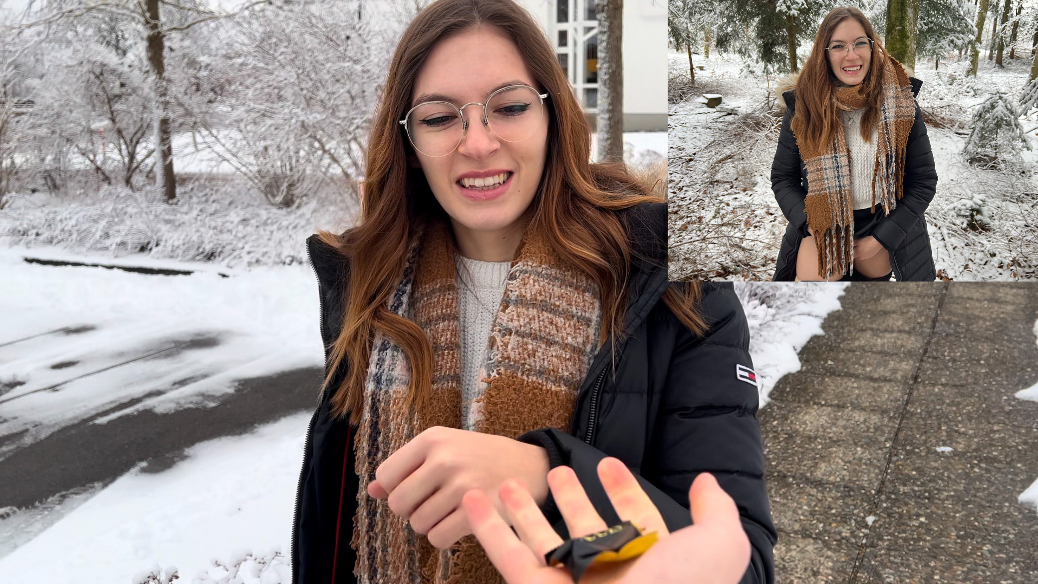 Ich war gerade in der Stadt spazieren als mir ein Fremder Mann seine Faust entgegen gestreckt hat als ich abgeklopft habe hat er sie auf gemacht und in seiner Hand war ein Kondom drin da konnte ich nicht nein sagen und habe ihr gleich mitgenommen.