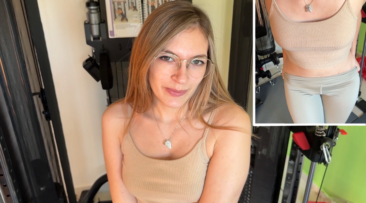 Mein Personaltrainer ist heute zu mir gekommen, um mit mir eine Privatstunde zu machen, doch ich hatte eine andere Idee.?