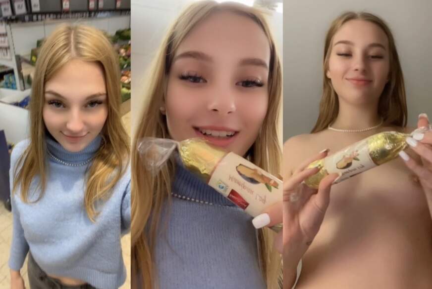 Weihnachtseinkauf.. einfach ein MARZIPANBROT mitgenommen und es mir zuhause rein geschoben von MajaSofie