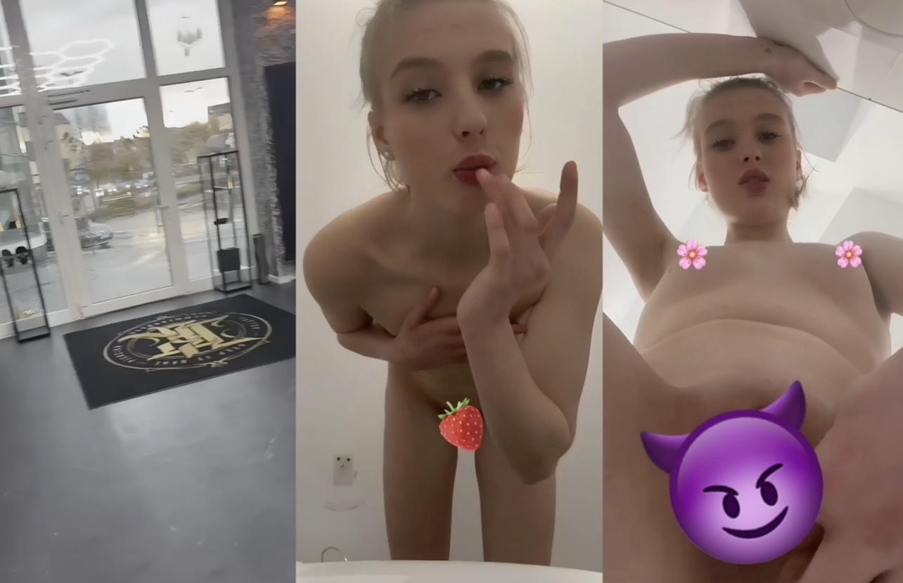 Extrem Geiler Friseurbesuch!! Als ich heute bei meinem Friseur war und noch etwas warten musste, habe ich die Zeit genutzt und bin auf Toilette gegangen um ein mich dort zu fingern.. Ich bin schon seit heute morgen geil gewesen, konnte aber zuhause nichts machen, da meine Eltern die ganze Zeit in mein Zimmer gekommen sind. Also habe ich die Zeit beim Friseur genutzt - man muss halt auch mal kreativ sein.. hoffe dir gefällt wie ich an meiner süßen, nassen Pussy rumspiele  