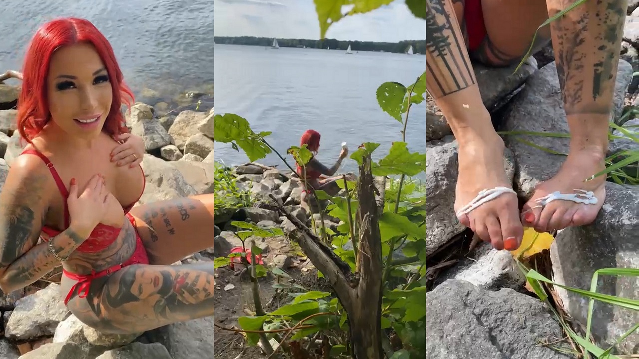 Wo ist mein Fußfetischist? Da ist er ja! Gefällt es dir wie ich mich und meine Füße geil eincreme?