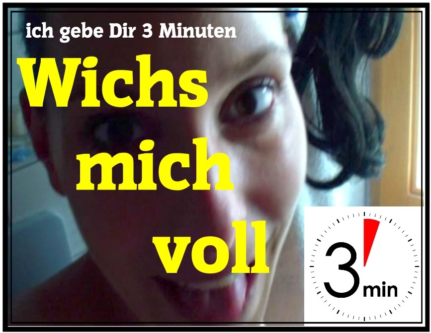 Wichs mich voll in 3 Minuten Stiefbruder kommt ins Bad und wichst mir auf die Zunge und in die Fresse...welch ein Schwein