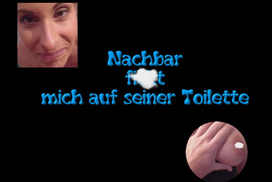 minkimouse: Nachbar f***t mich auf seiner Toilette