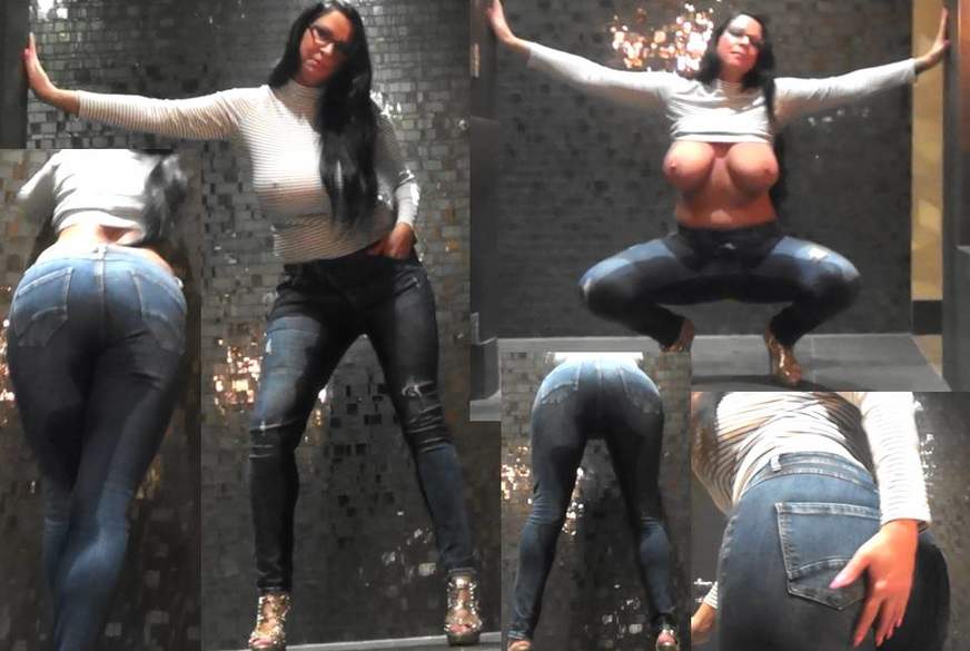 Jeanspissing von Busen-Maus