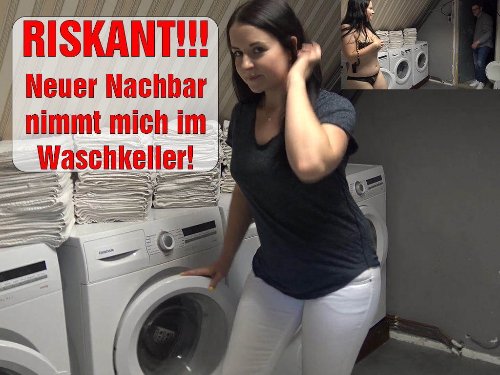 RISKANT! Neuer Nachbar nimmt mich im Waschkeller! Was sollte ich machen?! Ich hatte keine Klamotten mehr, also musste ich schnell in den Waschkeller und musste mich komplett ausziehen, damit ich wenigstens wieder saubere Sachen habe! Ich wartete einen guten Moment ab, ging schnell runter und hatte so Angst das ich entdeckt werde. Aber es kam, wie es kommen musste. Der neue Nachbar kam hinein, er hatte wohl dieselbe Idee wie ich. Naja, er ist mir schon beim Einzug aufgefallen, da helfe ich ihm doch gerne aus seinen Klamotten ;). Eigentlich war das viel zu #riskant! Es kann jeden Moment irgendwer reinkommen, aber egal die GEILHEIT ist stärker, vor allem als ich seinen geilen Schwanz sehe. Da explodierte meine feuchte Muschi direkt! Auf jeden Fall, hatte ich nach der Session auch eine Waschgang nötig ;). Wann soll ich mal deinen Waschkeller besuchen kommen?