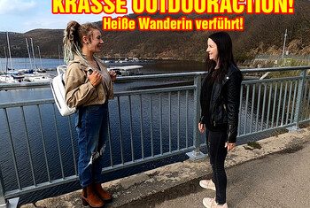 KRASSE OUTDOORACTION! Heiße Wanderin verführt!