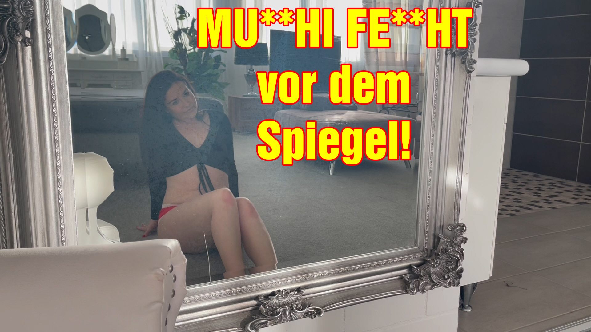 Ich habe mir mal was ganz Besonderes einfallen lassen! Wie wäre es, wenn du mich heimlich vor dem Spiegel beobachtest. Wie ich dir meinen geilen Arsch entgegenstrecke oder meine Beine auseinander mache und dir meine feuchte MUSCHI präsentiere. Wie gefällt dir diese Perspektive?