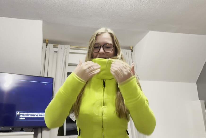 BunnyDiamond1: Meinen Ex heiß gemacht mit neuer Fleecejacke und Reithose!
