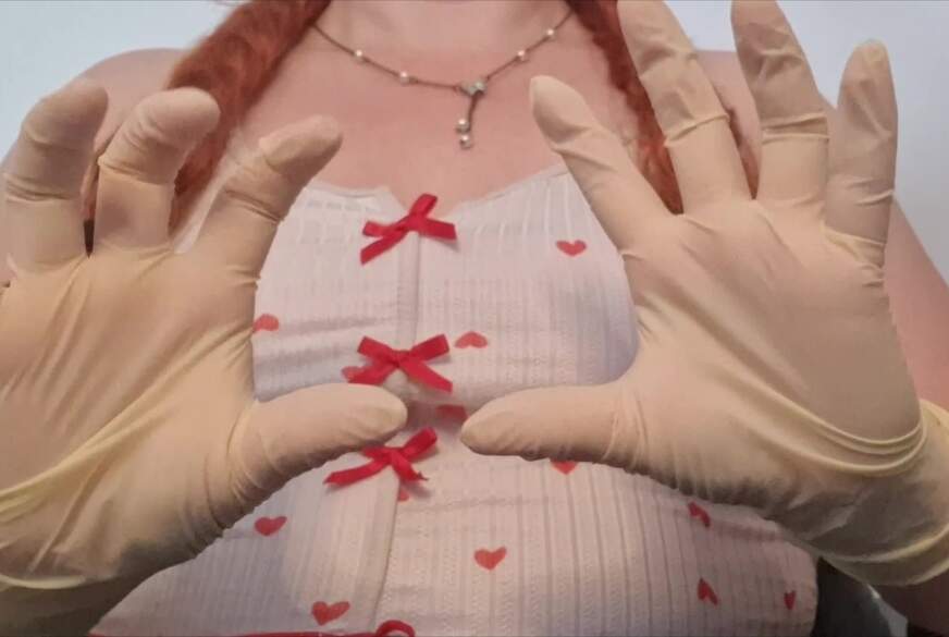 BellaRose1: Latexhandschuhe anziehen und spielen ASMR Material Sounds