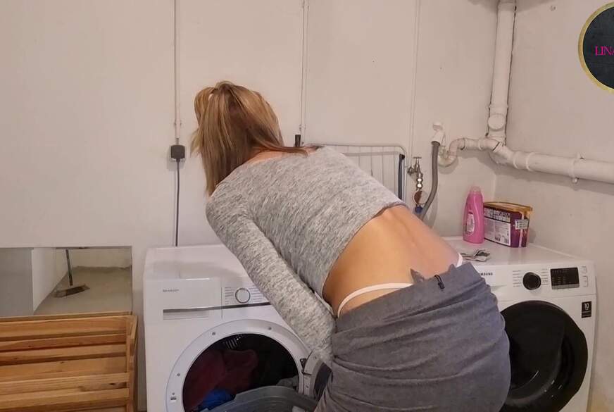 Dreiste T***yg**e!!  Mitten im Waschkeller selber gemacht !! von LinaLexx pic4